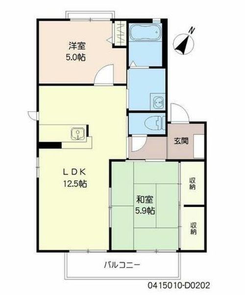 パルティール千里 D棟 #D0202の間取り