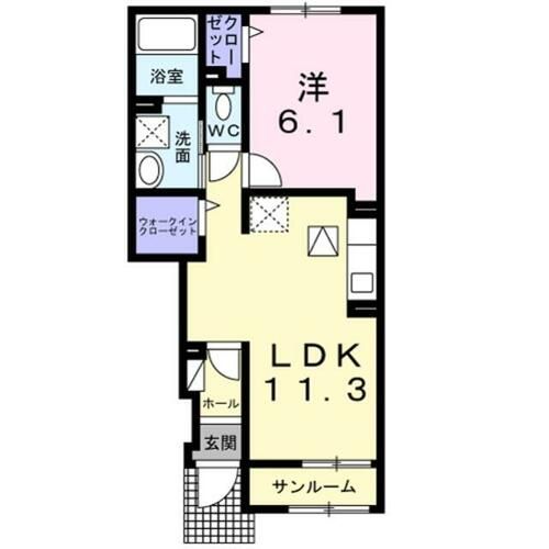大阪府堺市堺区石津町3丁(アパート)の賃貸物件の間取り