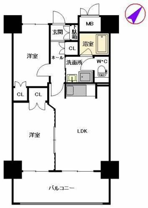シャーメゾンステージ博多A0606の間取り