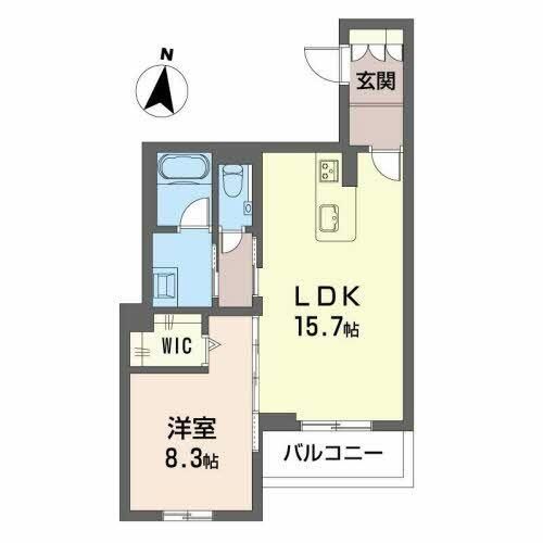 ペルテ植田0403の間取り