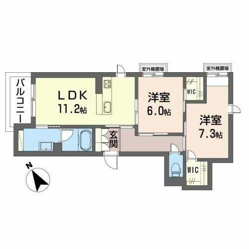 シャーメゾン クラシエスト0201の間取り