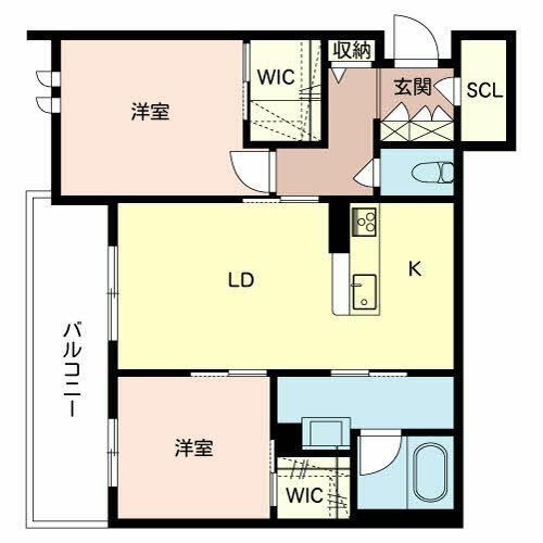 シャーメゾンGRANDLEAP0302の間取り