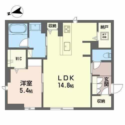 モンレーヴ本町A0102の間取り