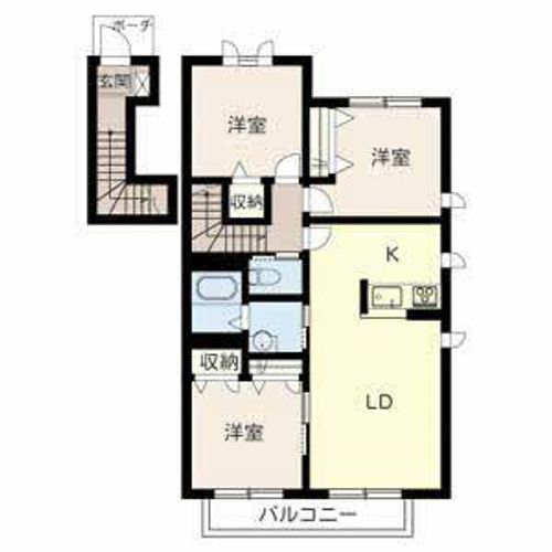 メゾン福渡B0201の間取り