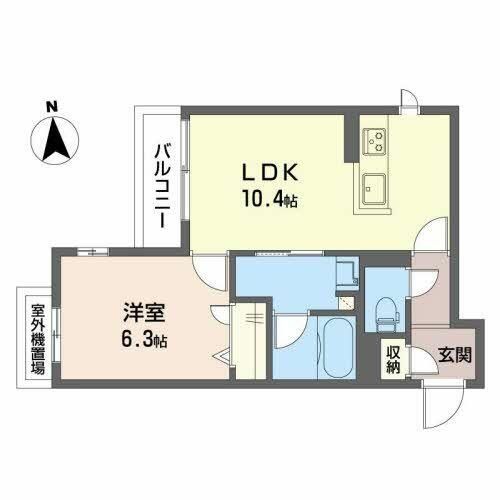 シャーメゾン グランデール清和0202の間取り