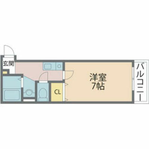 兵庫県尼崎市南武庫之荘2丁目(アパート)の賃貸物件の間取り