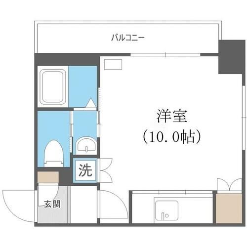 北海道札幌市中央区南一条西18丁目(マンション)の賃貸物件の間取り