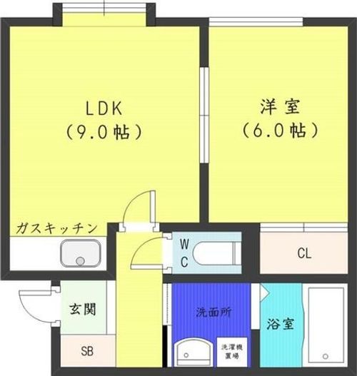 北海道札幌市西区西町北12丁目(アパート)の賃貸物件の間取り