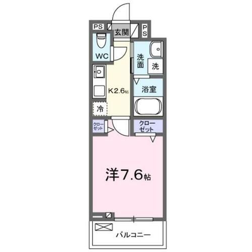 リエゾン学園前の間取り