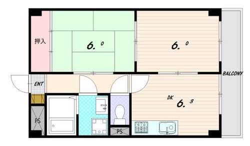 シャルマン西代の間取り