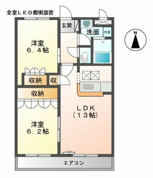 エルミタージュの間取り