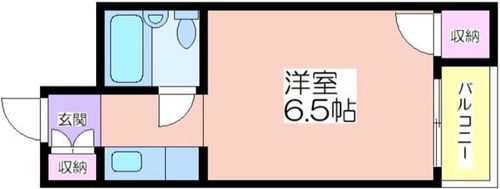 ポアール住之江5Bの間取り