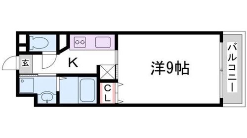 ベルフェリーク新神戸の間取り