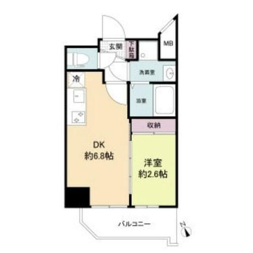 セレニテ兵庫エクラ205の間取り