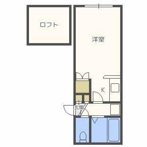 北海道札幌市北区北三十四条西7丁目(アパート)の賃貸物件の間取り