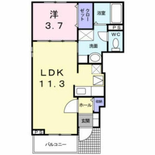 シャトレ メルヴェイユⅠの間取り