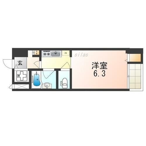 ベルシモンズ大阪港の間取り