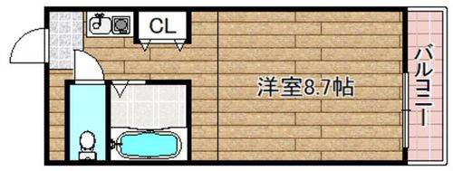 アプレシオ西冠Ⅰの間取り
