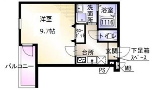 大阪府豊中市服部南町4丁目(アパート)の賃貸物件の間取り