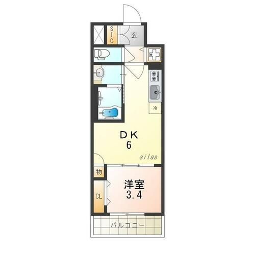 エスタート塚本の間取り