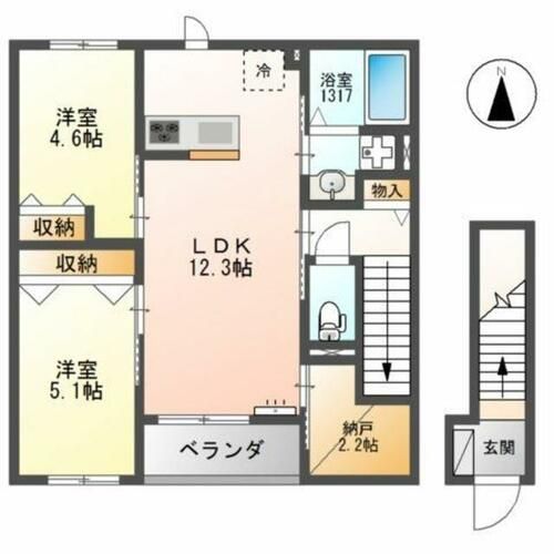 ブルースカイの間取り