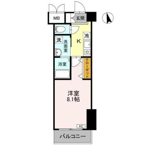 大阪府枚方市伊加賀東町(マンション)の賃貸物件の間取り