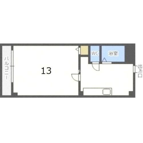北海道札幌市手稲区前田八条15丁目(マンション)の賃貸物件の間取り