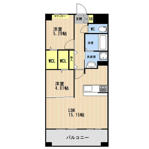 LIBTH上牟田WEST0202の間取り