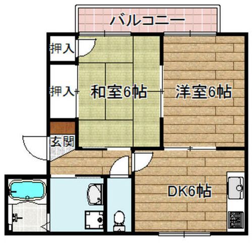 メロディーハイム103の間取り