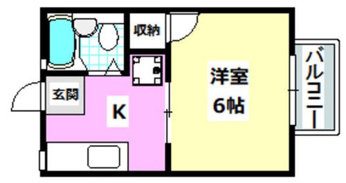 ビブレⅠ102の間取り