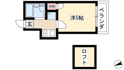プライム八田204の間取り