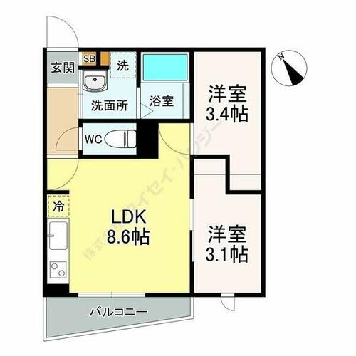 Precious桜本町201の間取り