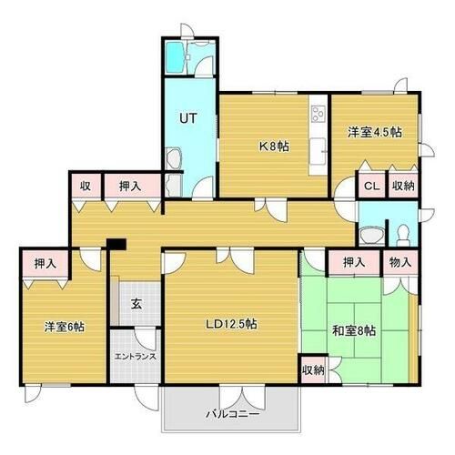 北海道札幌市中央区南十五条西13丁目(一戸建)の賃貸物件の間取り
