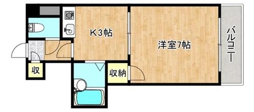 大阪府大阪市生野区勝山北1丁目(マンション)の賃貸物件の間取り