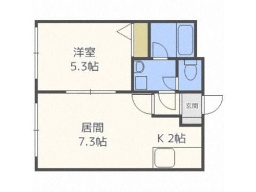 エステラ二十四軒A館の間取り