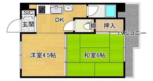 UJビル豊里の間取り