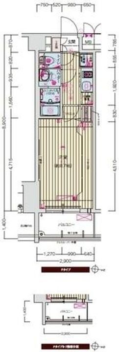プレサンス京都鴨川の間取り