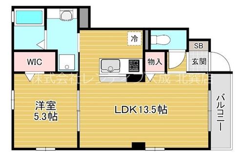 大阪府大阪市生野区生野東4丁目(アパート)の賃貸物件の間取り