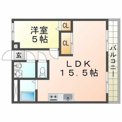 ハイツ多聞の間取り