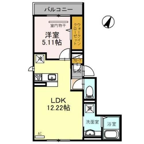 大阪府摂津市千里丘東4丁目(アパート)の賃貸物件の間取り