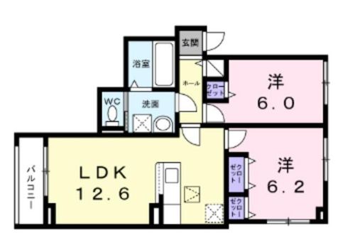 クローバーノワールの間取り