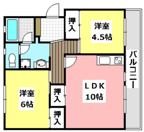 サン春日丘205の間取り