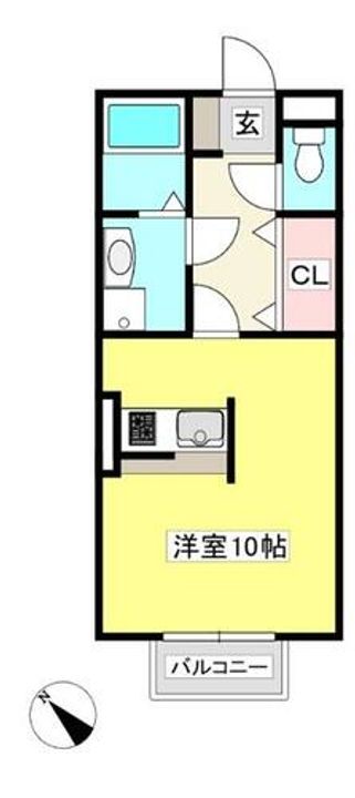 ライフイン・フェリス202の間取り