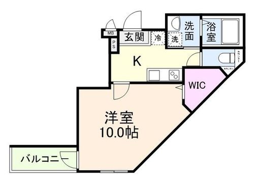 大阪府大東市南津の辺町(アパート)の賃貸物件の間取り