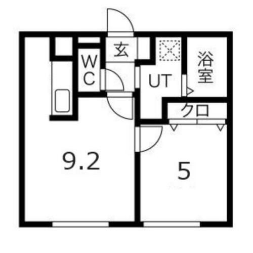 北海道札幌市手稲区手稲本町三条3丁目(マンション)の賃貸物件の間取り