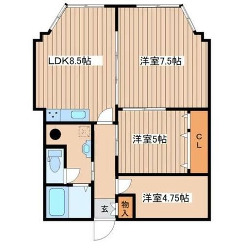 カルチェド札幌の間取り