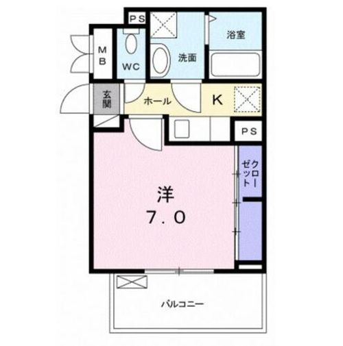 大阪府大阪市生野区巽北2丁目(アパート)の賃貸物件の間取り