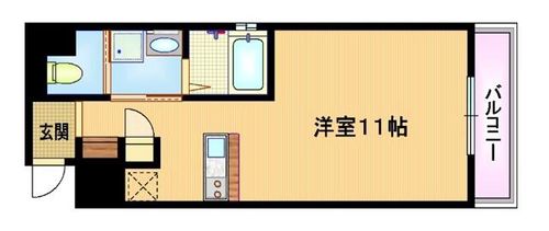 大阪府大阪市都島区高倉町1丁目(マンション)の賃貸物件の間取り