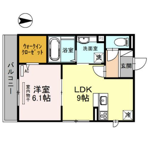 大阪府堺市中区土師町4丁(アパート)の賃貸物件の間取り