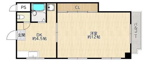 大阪府大阪市城東区中央3丁目(マンション)の賃貸物件の間取り